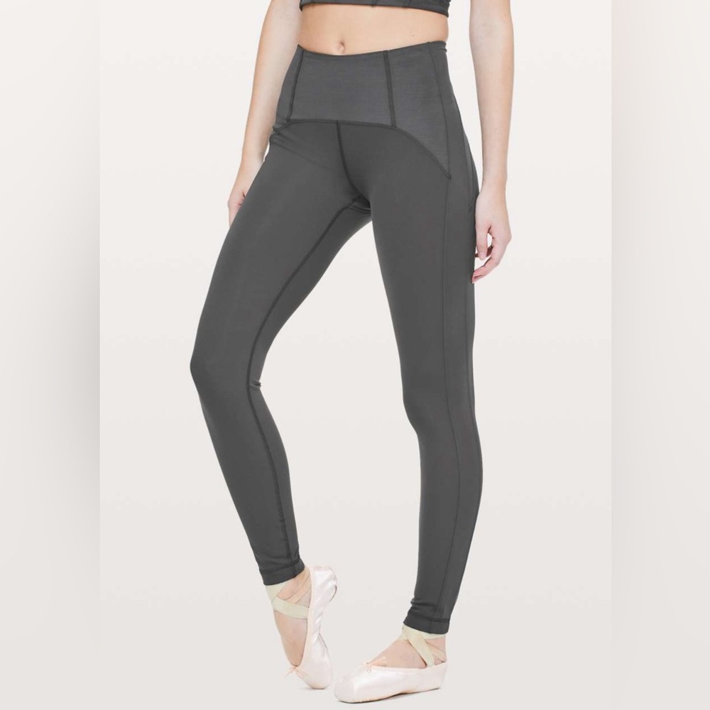 Lululemon Principal Dancer Corsetry Tight 28" inseam in Soot size  4